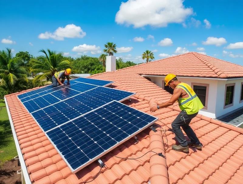 Solar panel installation and roofing integration Largo Florida