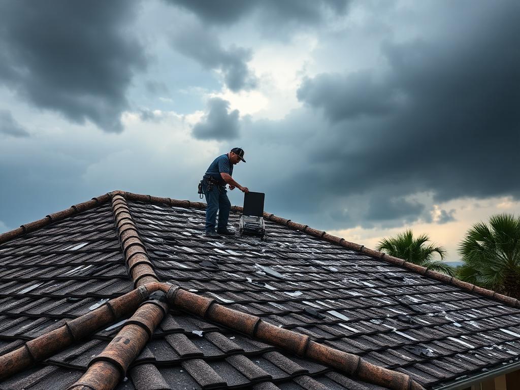 Storm damage roof repair and hurricane damage restoration Largo FL
